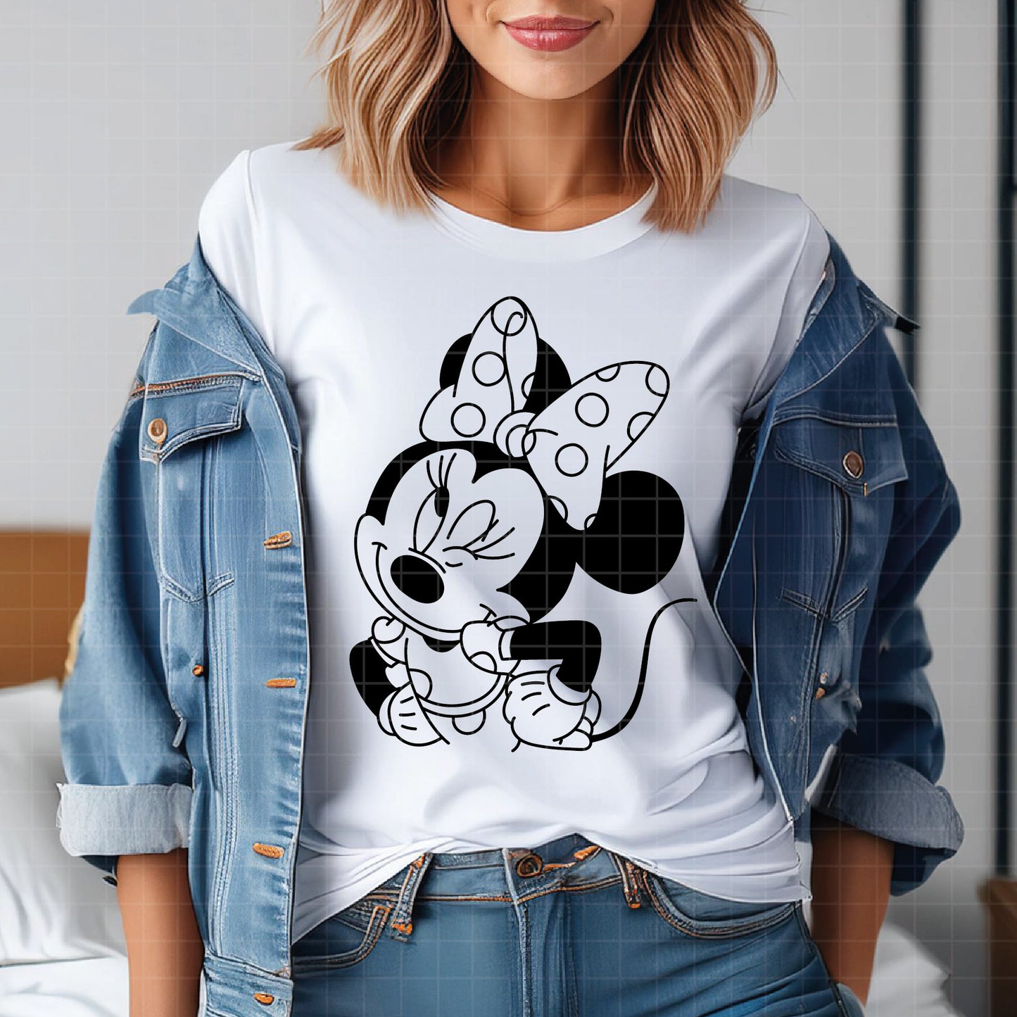 COD3812 - Minnie svg, Disney svg, disneyland t shirt svg, Disney svg, dtf, sublimation