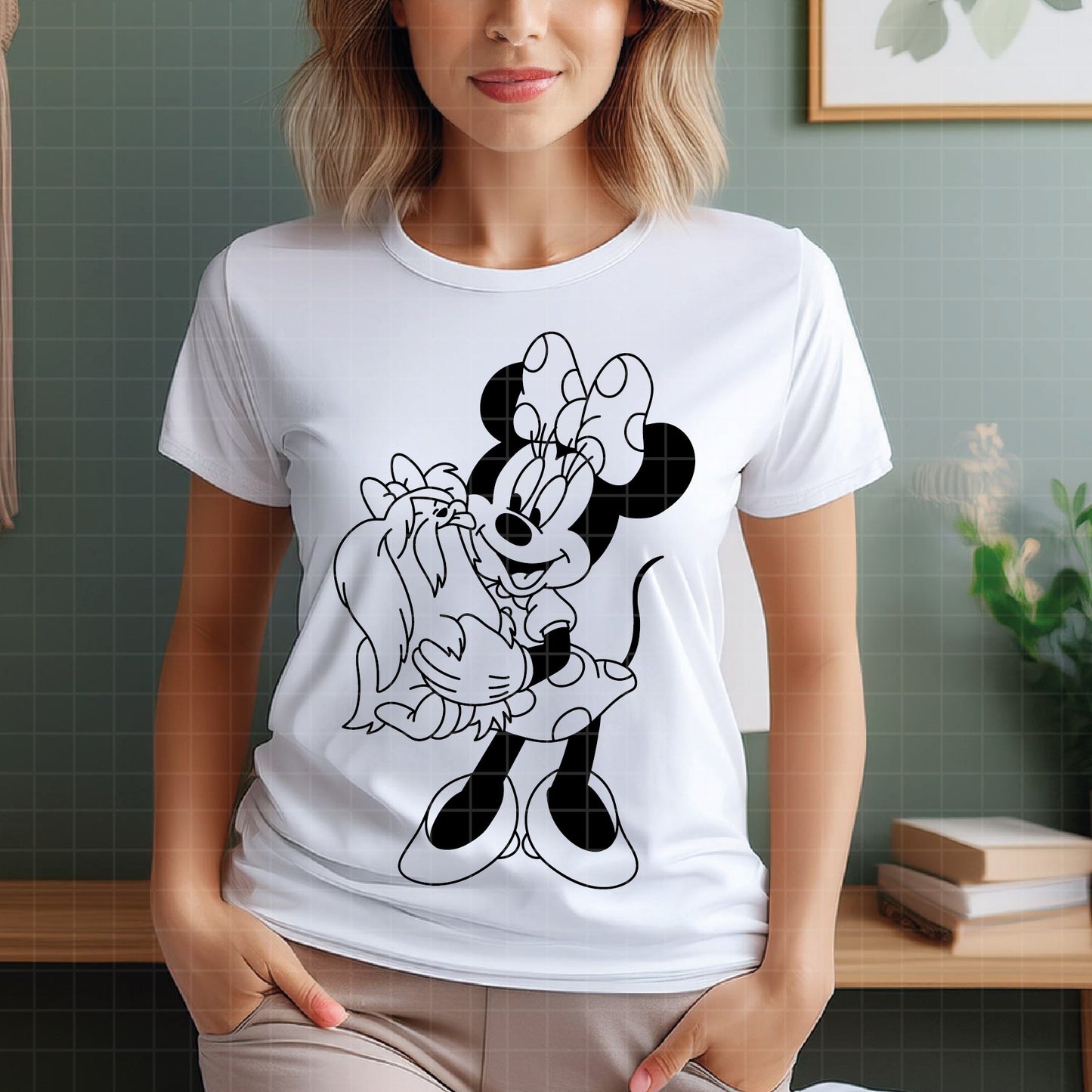COD3816 - Minnie svg, Disney svg, disneyland t shirt svg, Disney svg, dtf, sublimation