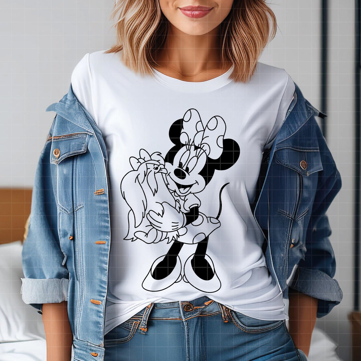 COD3816 - Minnie svg, Disney svg, disneyland t shirt svg, Disney svg, dtf, sublimation