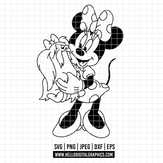 COD3816 - Minnie svg, Disney svg, disneyland t shirt svg, Disney svg, dtf, sublimation