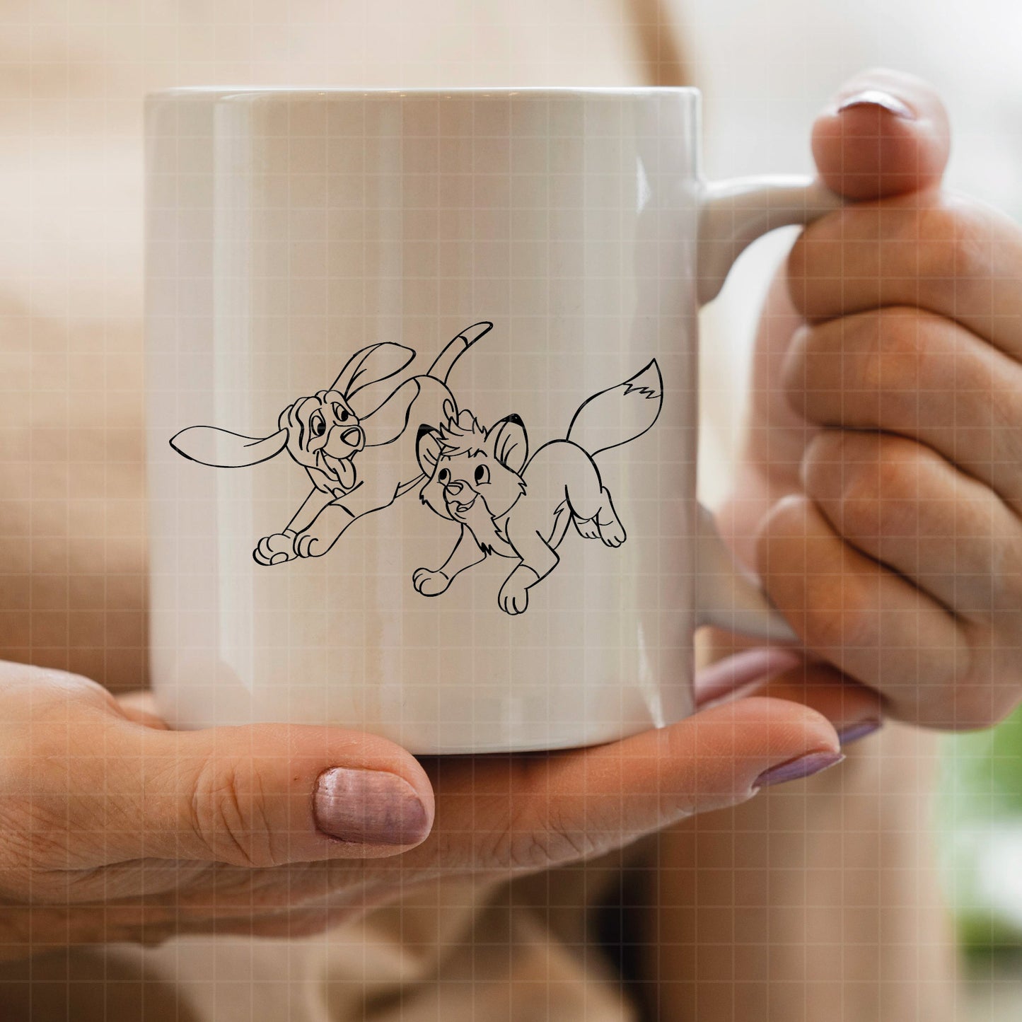 COD3818 - The Fox and the Hound svg, The Fox and the Hound clipart, Disney svg
