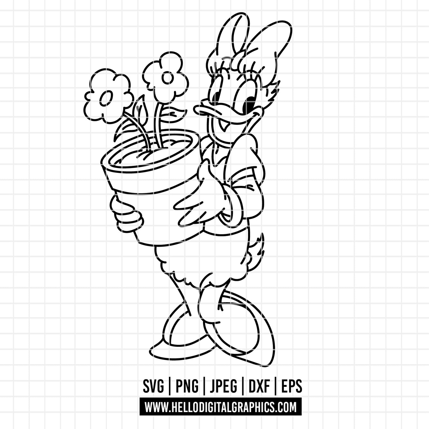 COD3834 - Daisy svg, Disney svg, disneyland t shirt svg, Disney svg