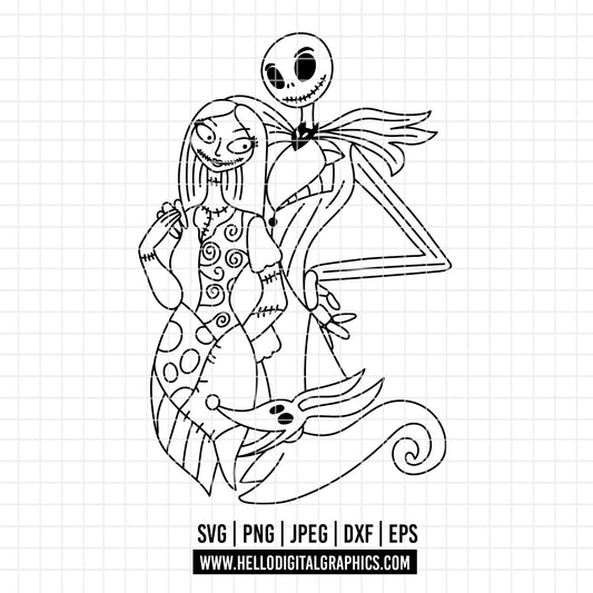 COD3836 - Nightmare Before Christmas svg, Jack Skellington svg, Halloween png