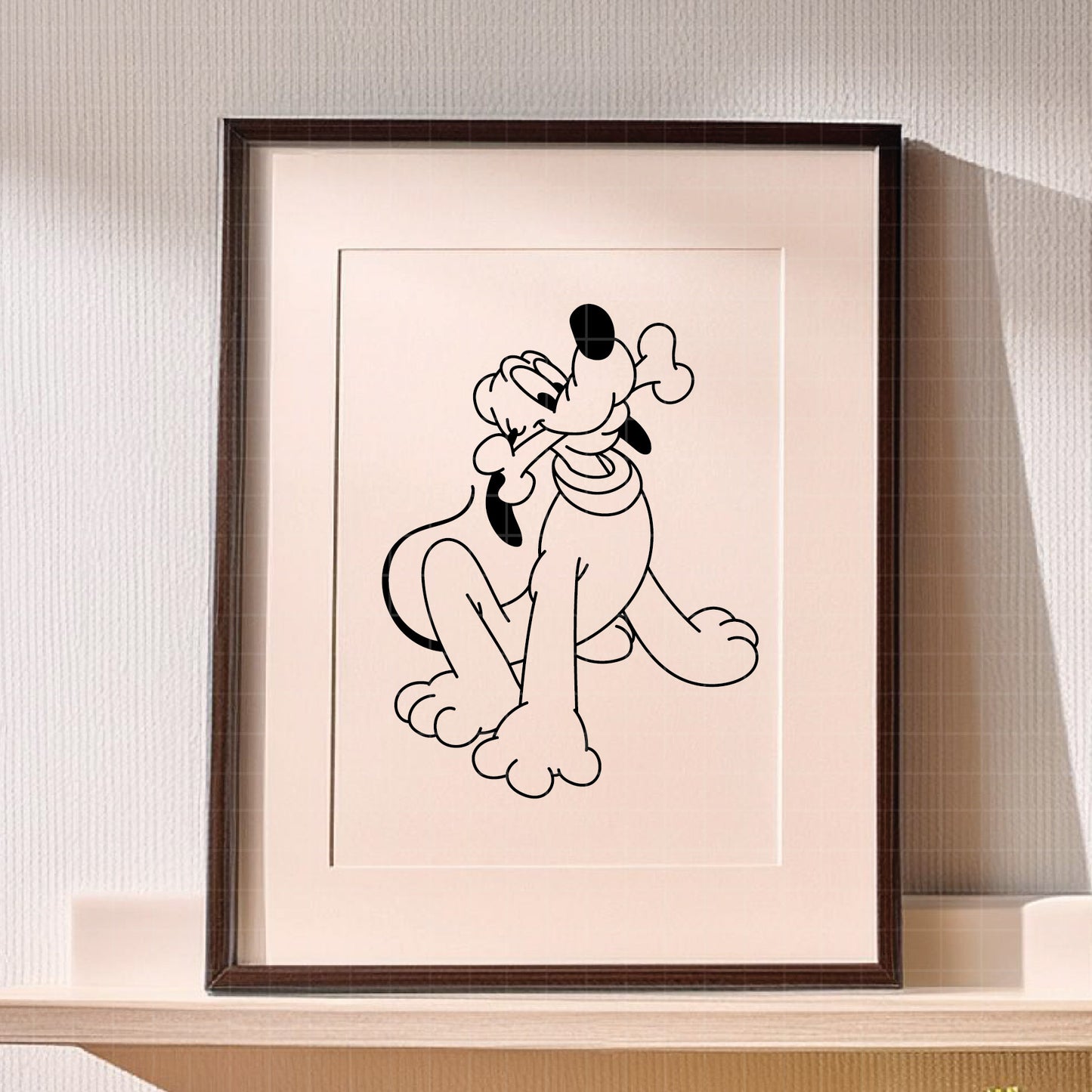 COD3841 - Pluto svg, dog svg, Pluto Silhouette, Cricut, disney svg