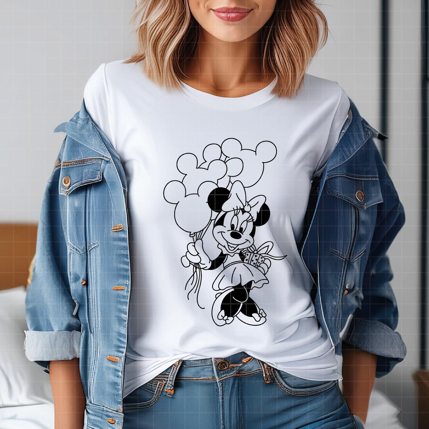 COD3844 - Minnie svg, Disney svg, disneyland t shirt svg, Disney svg, dtf, sublimation