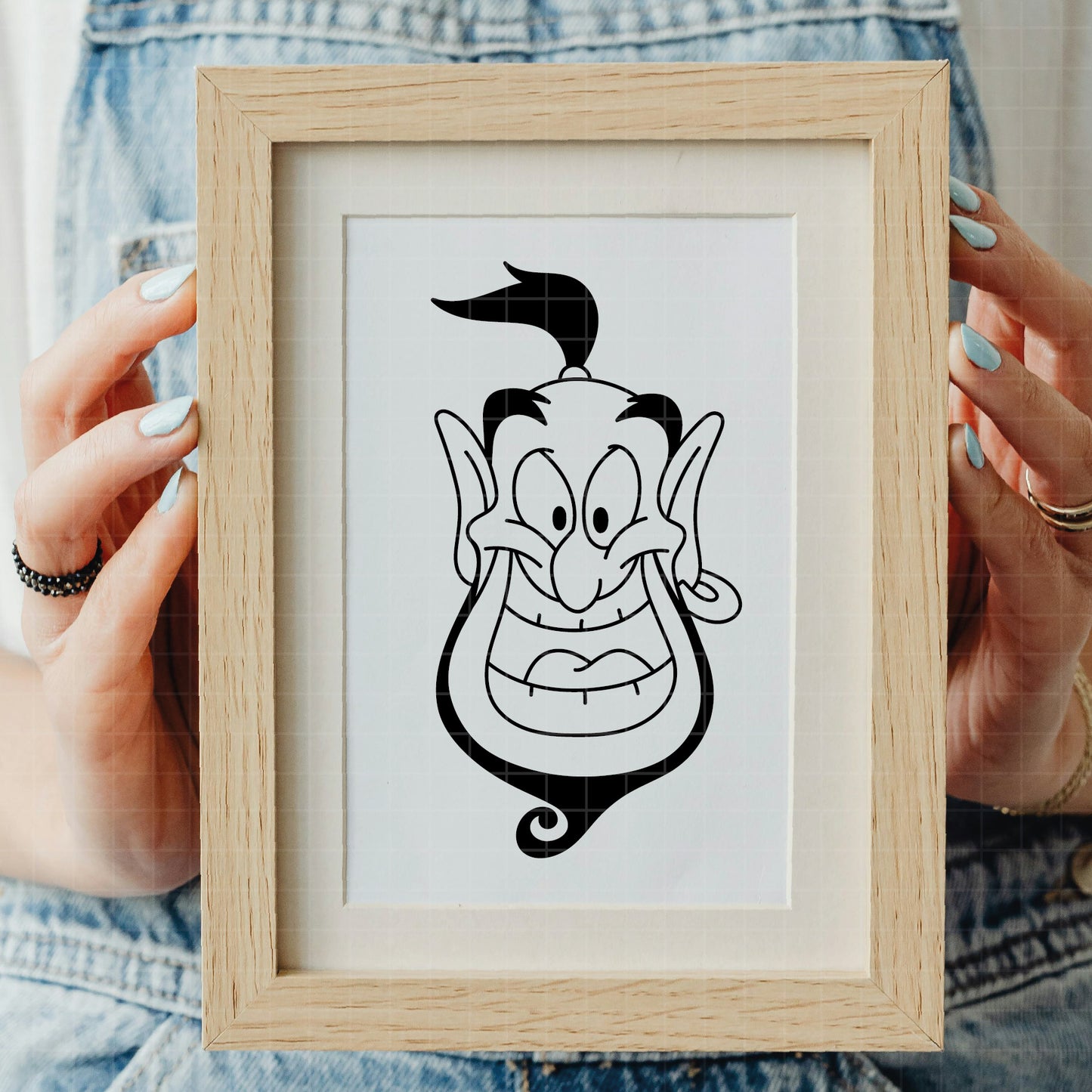 COD3845 - Genie svg, aladdin genie, Aladdin svg, Princess svg, silhouette svg, disney svg