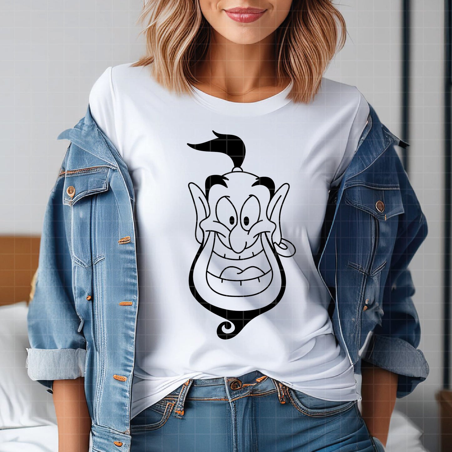 COD3845 - Genie svg, aladdin genie, Aladdin svg, Princess svg, silhouette svg, disney svg