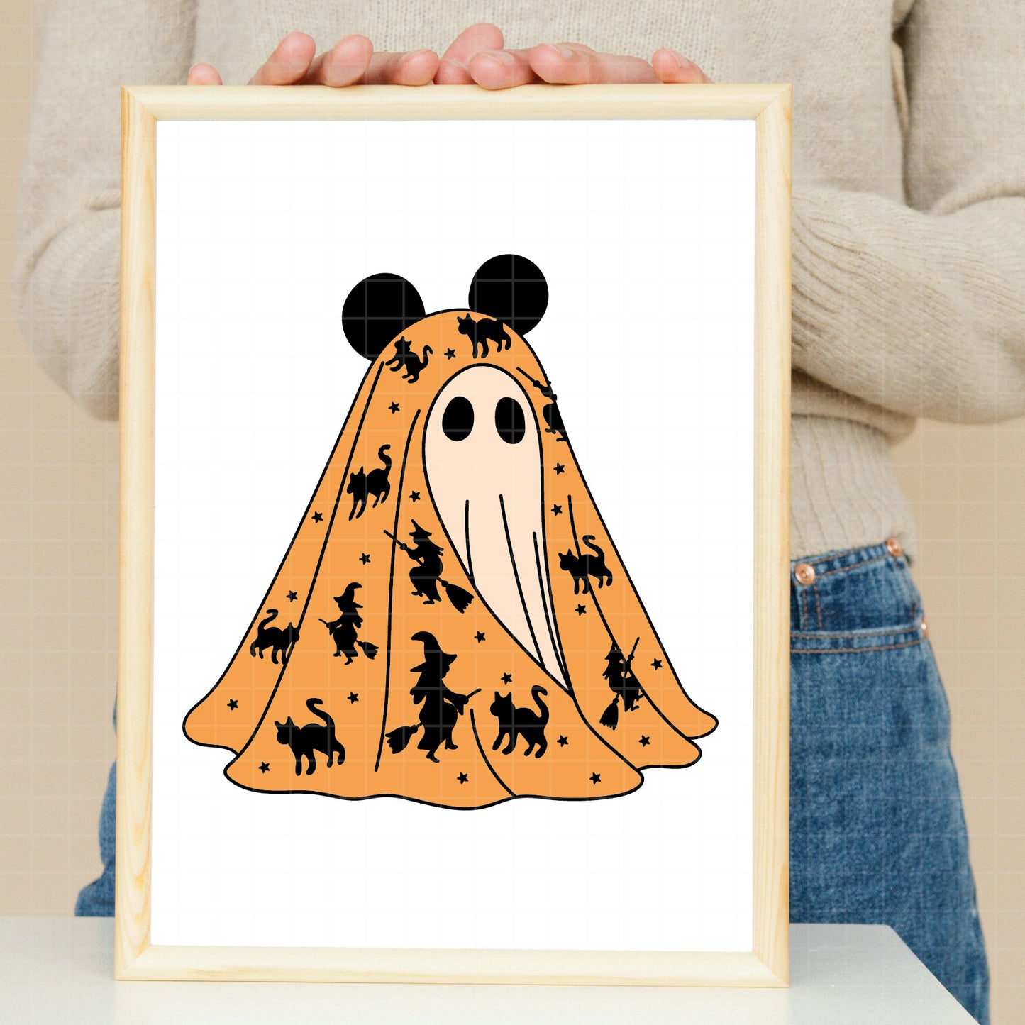 COD3888- Mickey ghost svg, mickey ghost svg, Minnie ghost svg, Halloween svg, Mickey svg, Disney svg