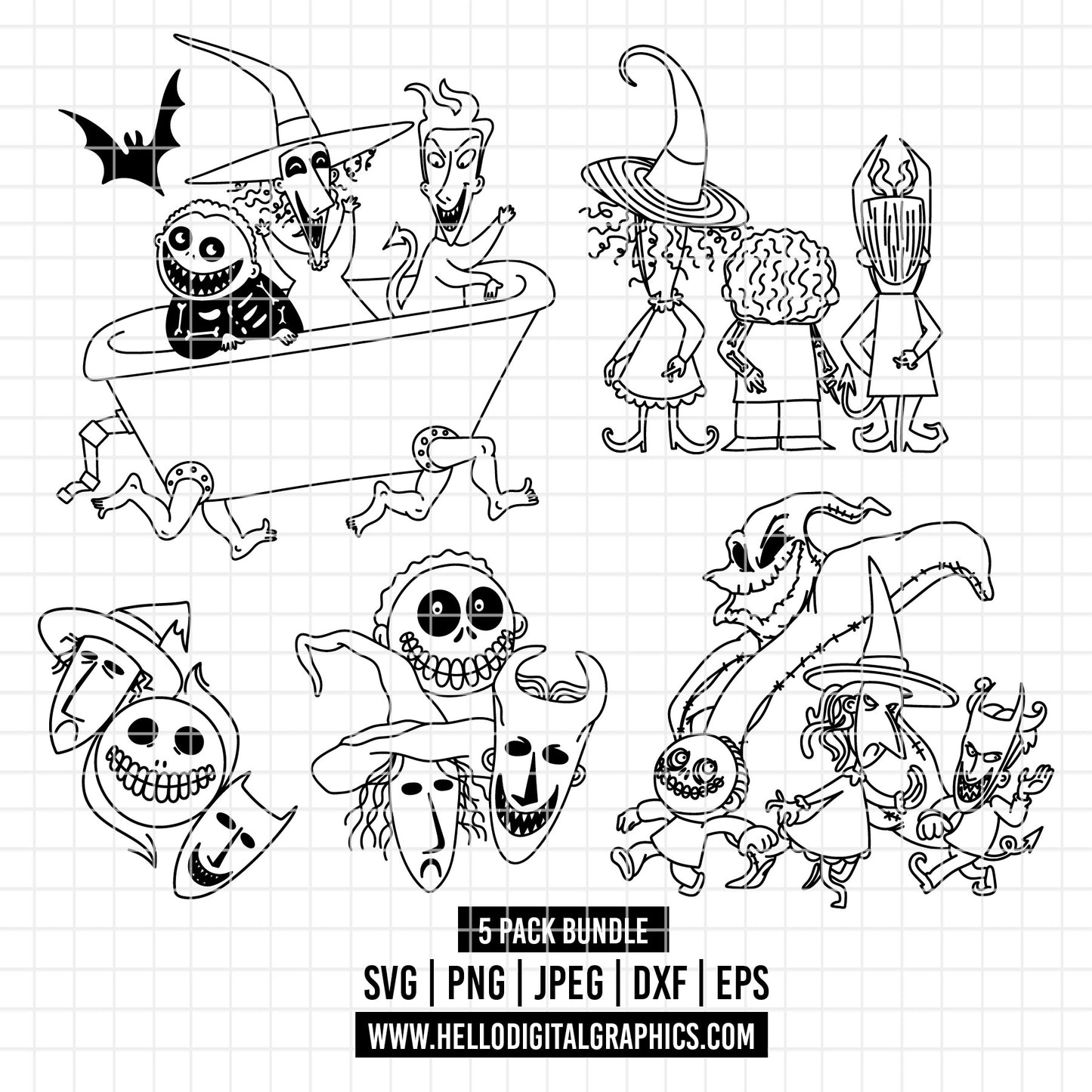 COD3889 - Nightmare Before Christmas svg ,Jack Skellington svg , Halloween svg, Christmas svg, Oogi boogie svg