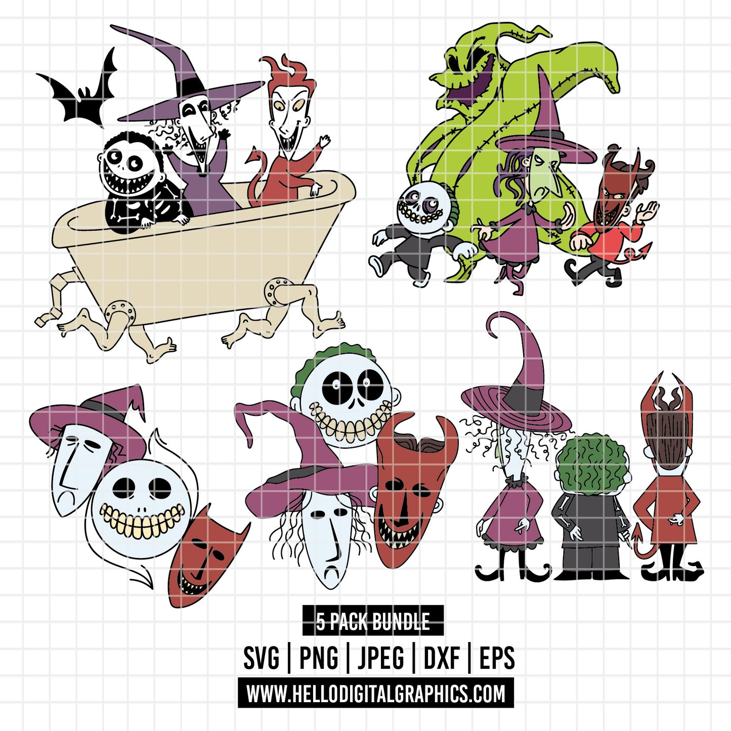 COD3890 - Nightmare Before Christmas svg ,Jack Skellington svg , Halloween svg, Christmas svg, Oogi boogie svg