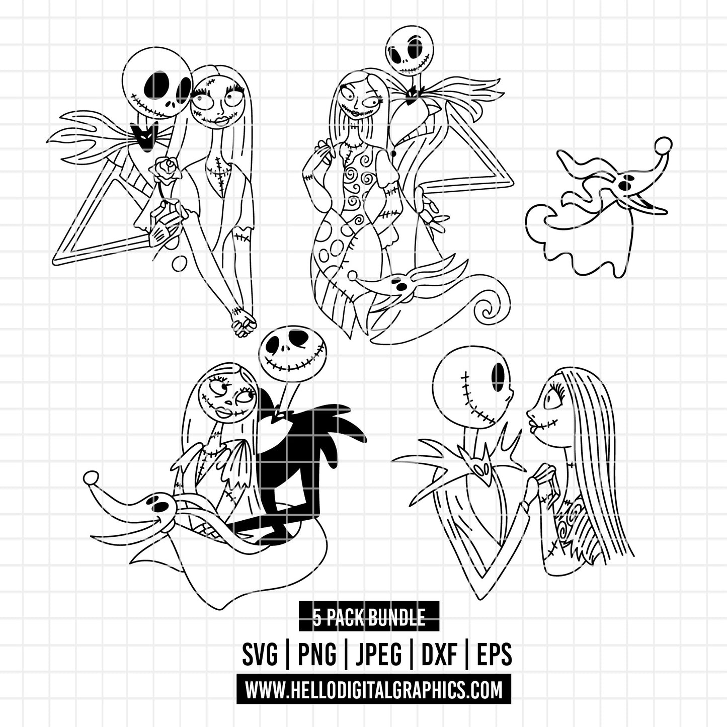 COD3897 - Nightmare Before Christmas svg ,Jack Skellington svg , Halloween svg, Christmas svg, Oogi boogie svg