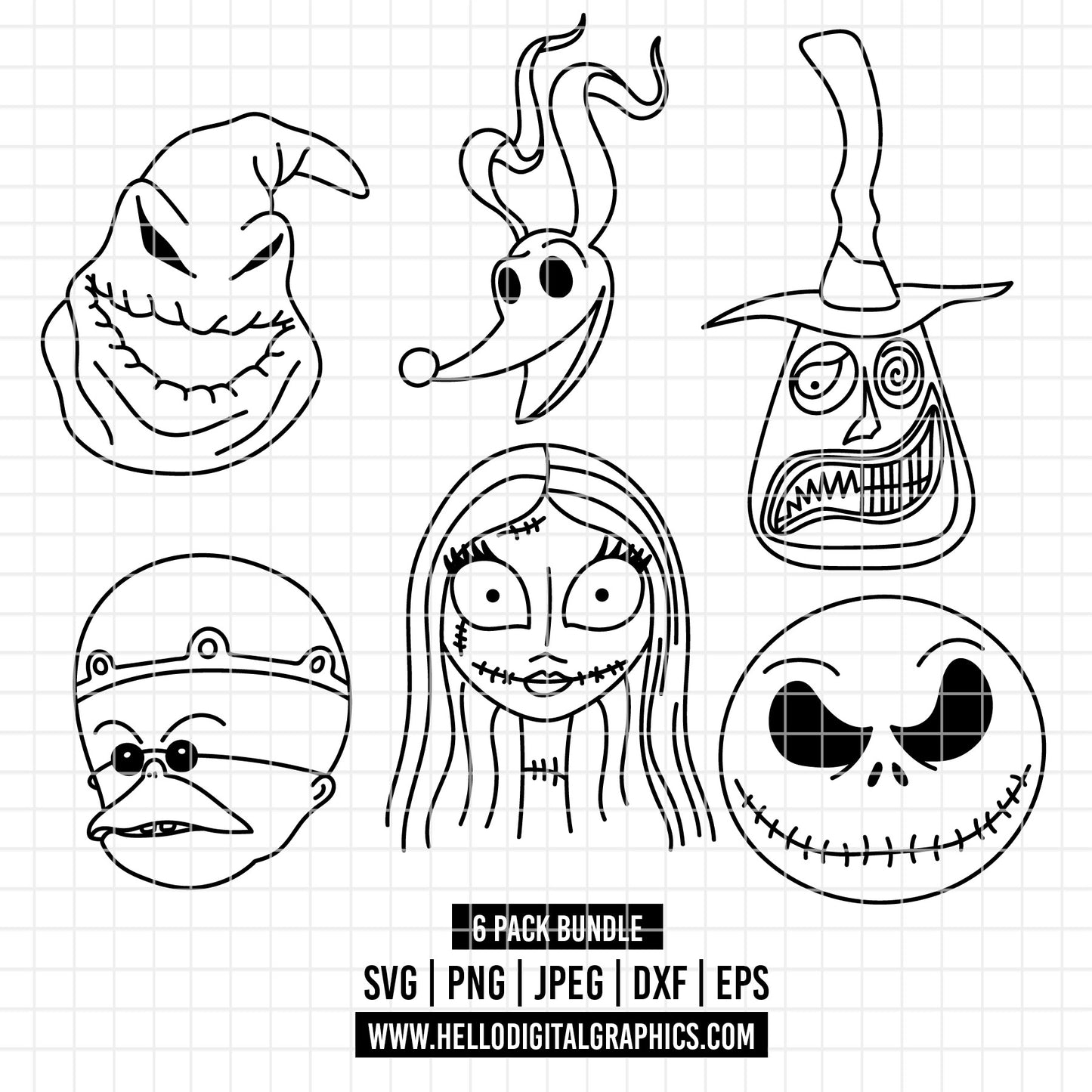 COD3899 - Nightmare Before Christmas svg ,Jack Skellington svg , Halloween svg, Christmas svg, Oogi boogie svg