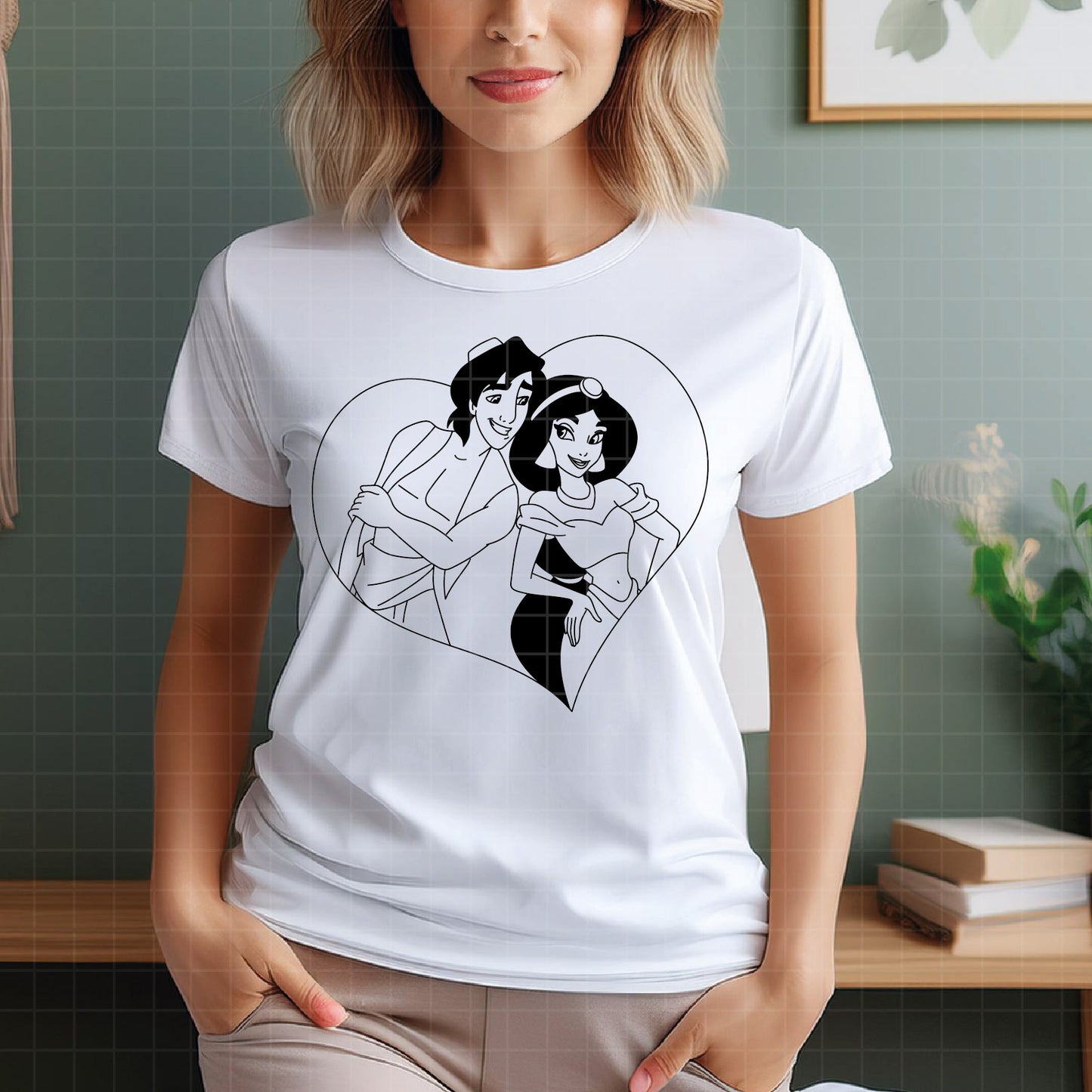 COD3903 - Jasmine Svg, Princess Svg, Indian Princess svg, Arabian Princess SVG, Aladdin svg, Princess svg, silhouette svg