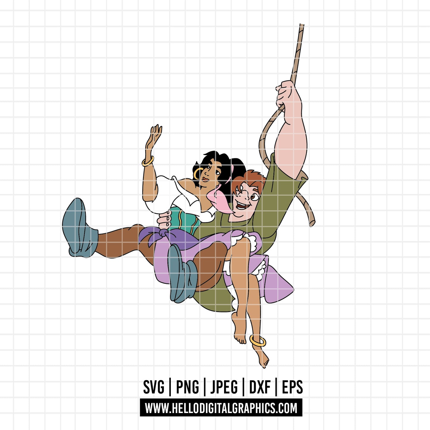 COD3908 - The Hunchback of Notre Dame svg, The Hunchback of Notre Dame cricut, cut files