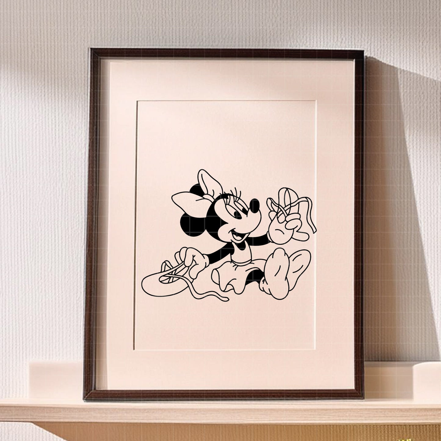 COD3911- Minnie ballet svg, minnie svg, minnie lineart, disney svg, Silhouette