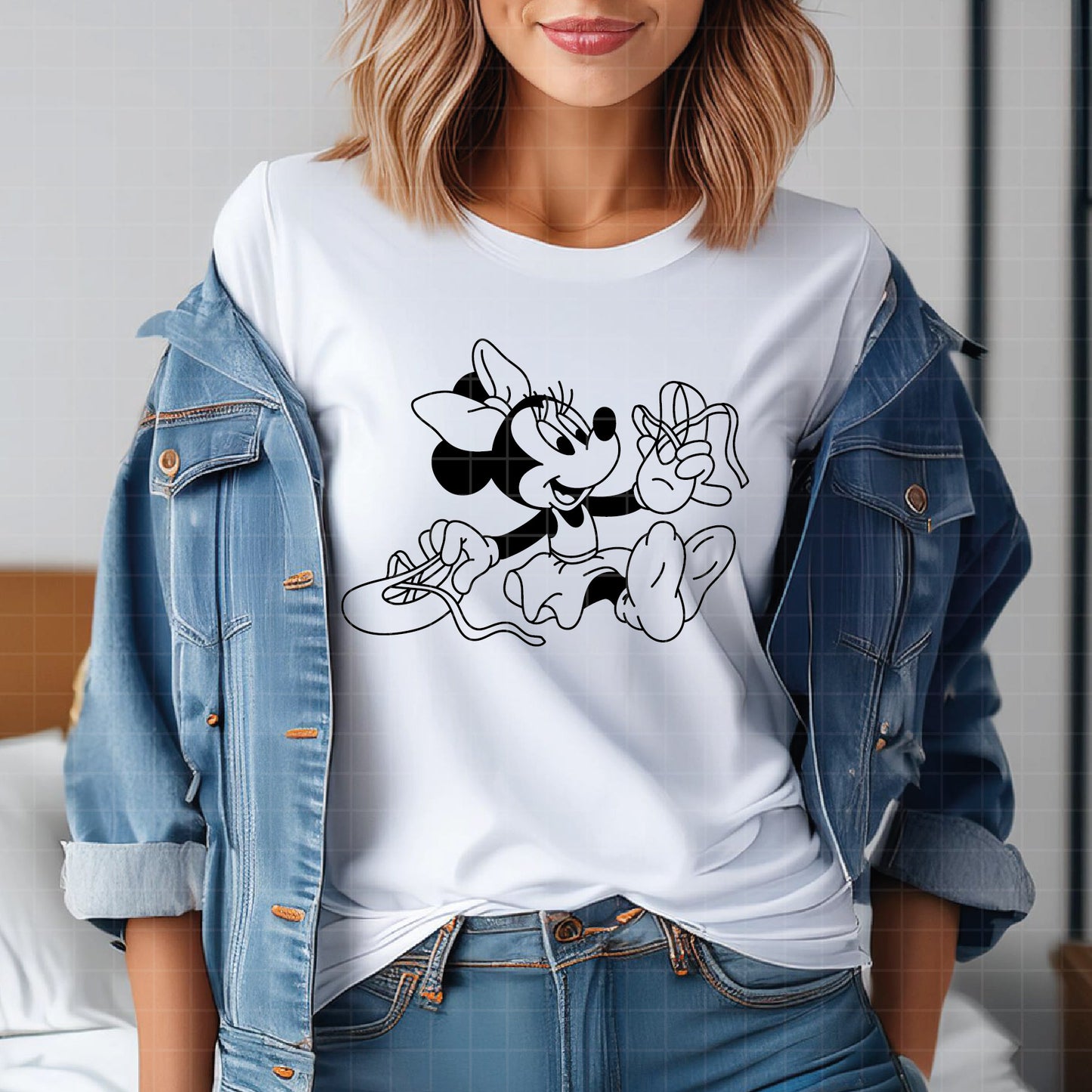 COD3911- Minnie ballet svg, minnie svg, minnie lineart, disney svg, Silhouette