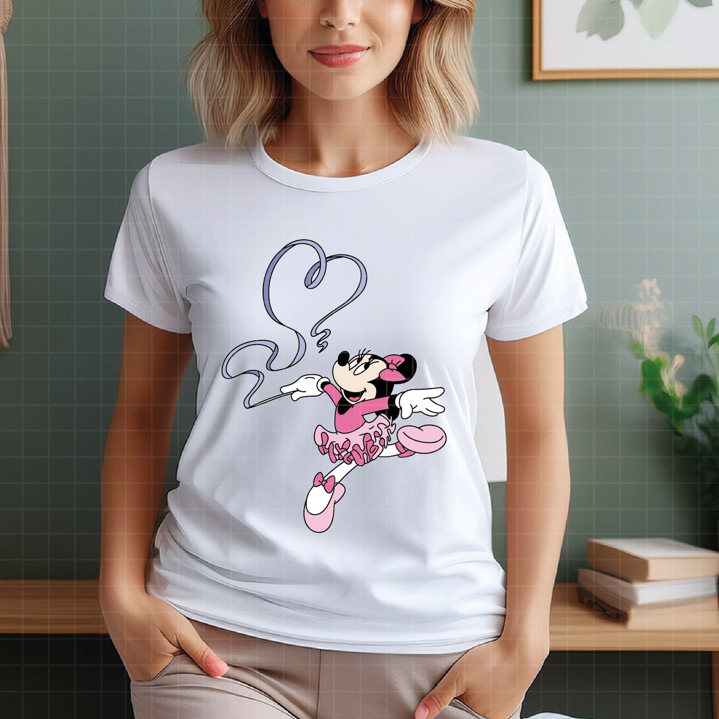 COD3912 - Minnie ballet svg, minnie svg, minnie lineart, disney svg, Silhouette