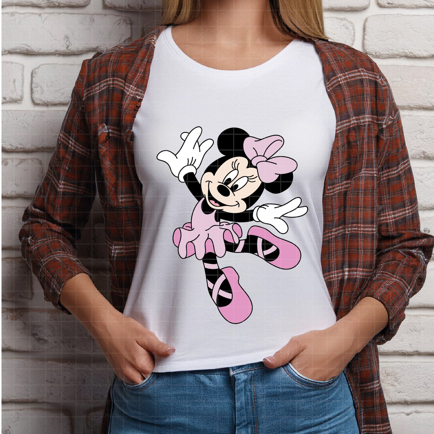 COD3913 - Minnie ballet svg, minnie svg, minnie lineart, disney svg, Silhouette