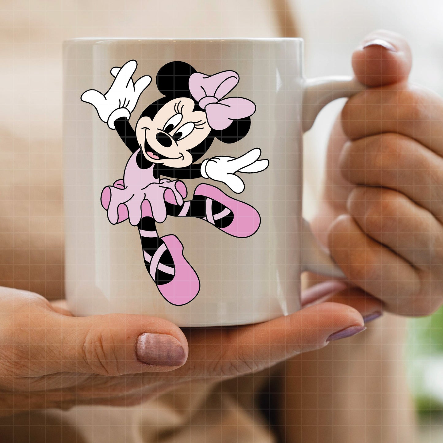 COD3913 - Minnie ballet svg, minnie svg, minnie lineart, disney svg, Silhouette