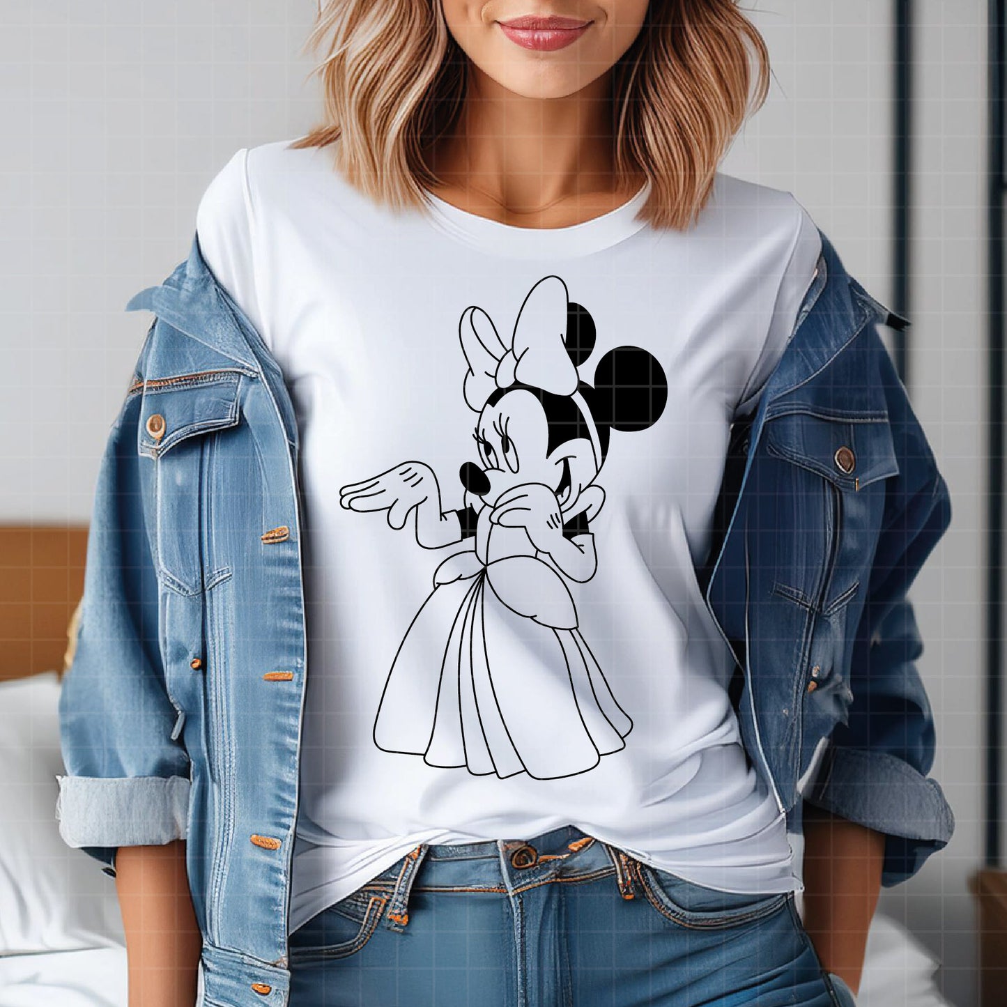 COD3914 - Minnie cinderella svg, Minnie svg, Spring svg, Disney svg, disneyland t shirt svg, Disney svg, Silhouette