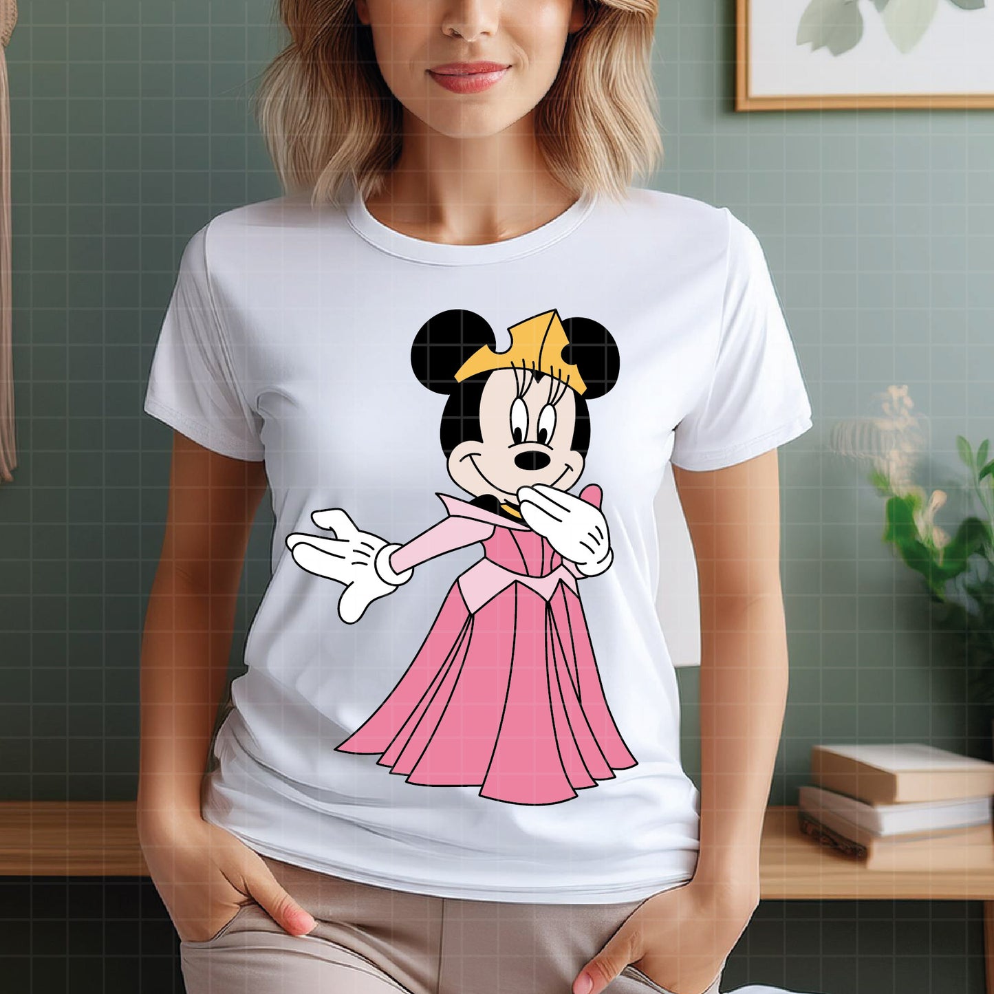 COD3915 - Minnie slepping beauty svg, Minnie svg, Spring svg, Disney svg, disneyland t shirt svg, Disney svg, Silhouette
