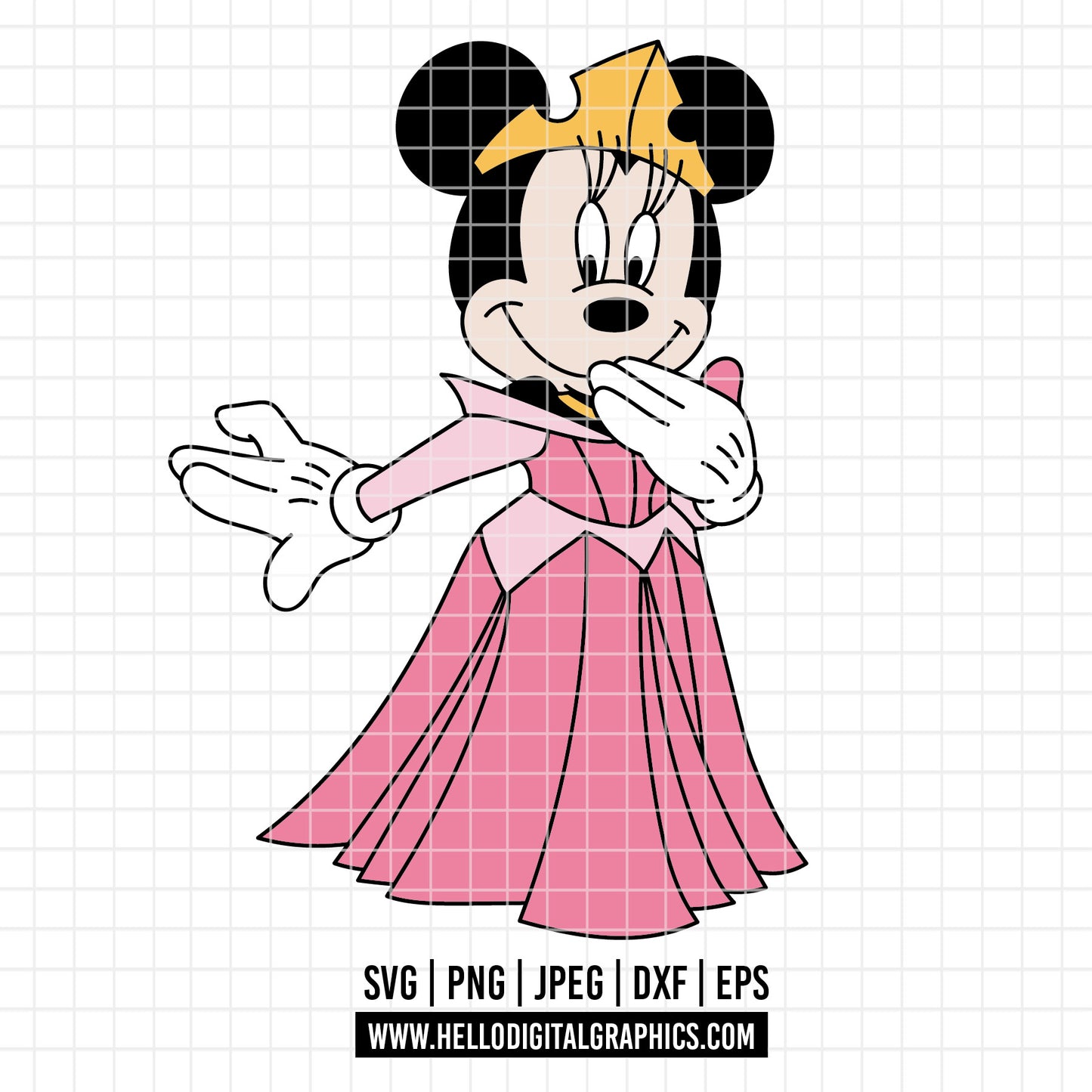 COD3915 - Minnie slepping beauty svg, Minnie svg, Spring svg, Disney svg, disneyland t shirt svg, Disney svg, Silhouette
