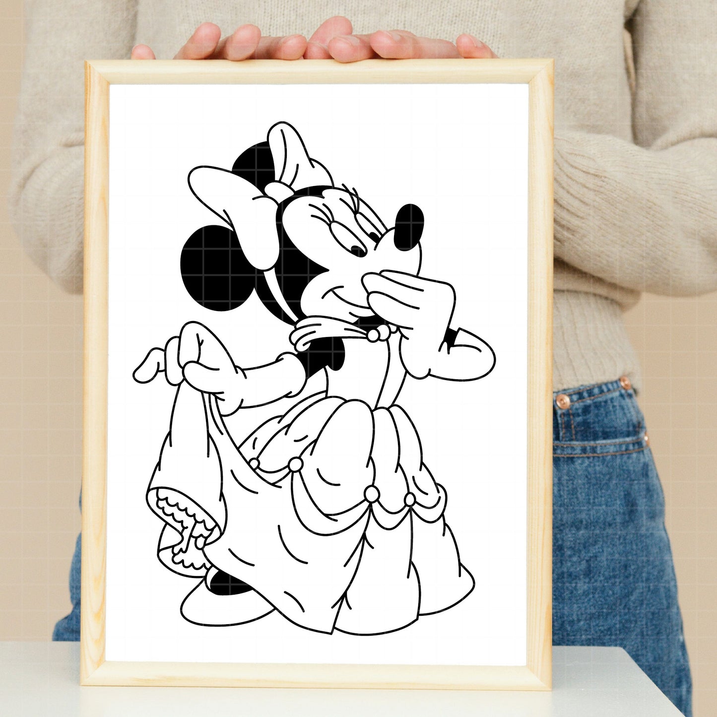 COD3916 - Minnie belle svg, Minnie svg, Spring svg, Disney svg, disneyland t shirt svg, Disney svg