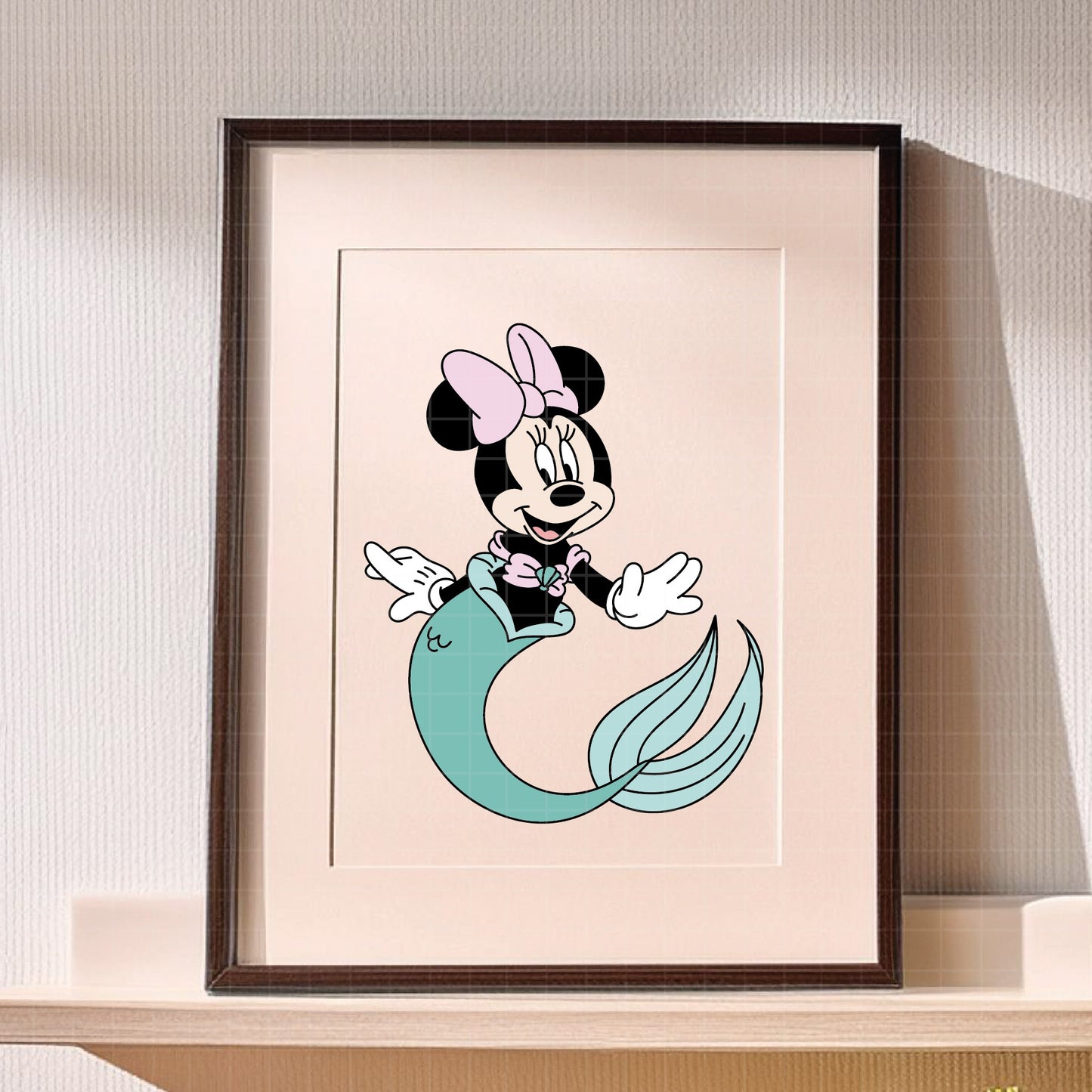 COD3917 - Minnie mermaid svg, Minnie svg, Spring svg, Disney svg, disneyland t shirt svg, Disney svg