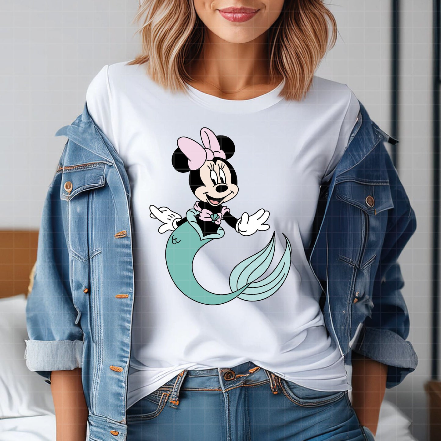 COD3917 - Minnie mermaid svg, Minnie svg, Spring svg, Disney svg, disneyland t shirt svg, Disney svg