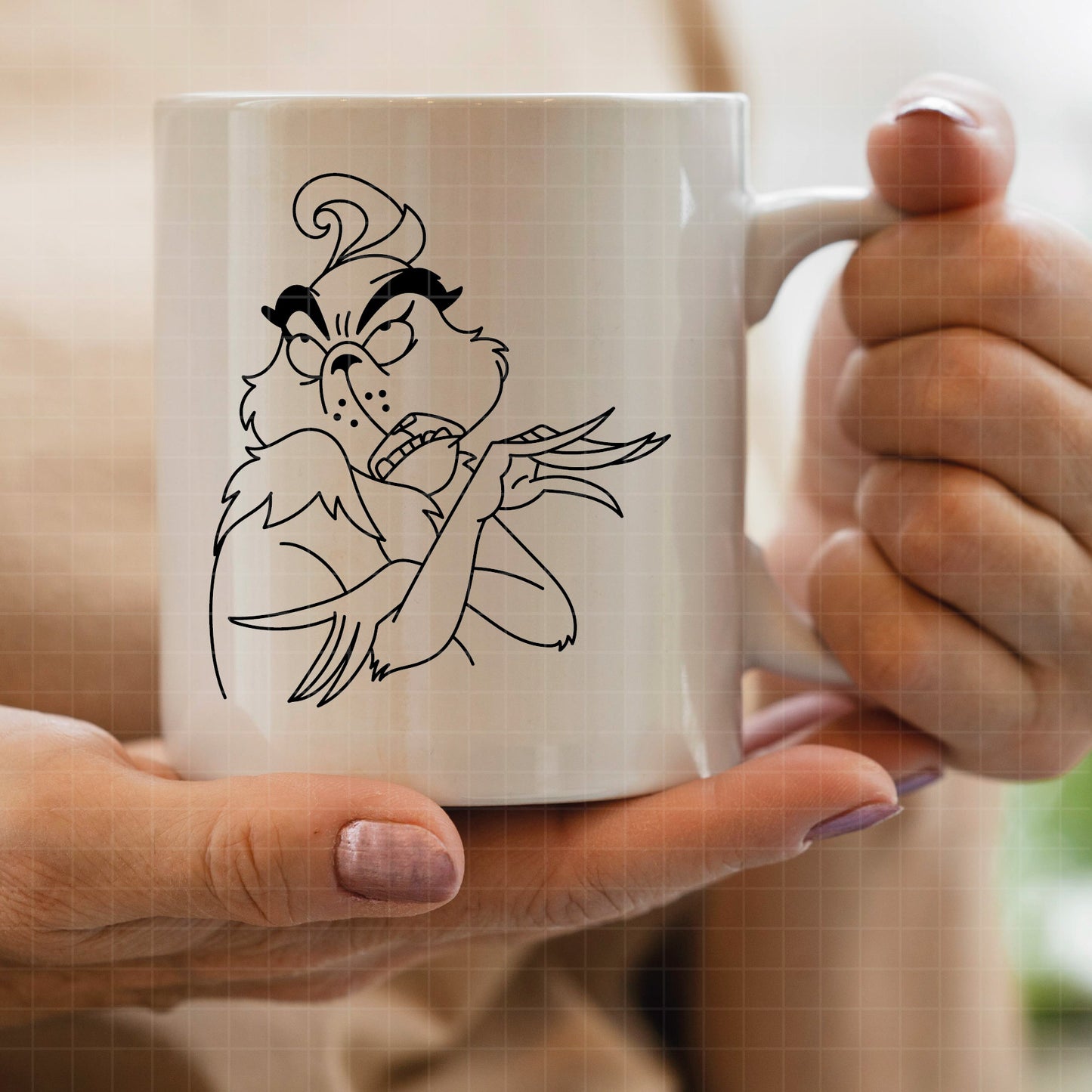 COD3919 - Grinch Face Svg, Green Character svg, Grinch Christmas svg, christmas svg, Cricut, silhouette