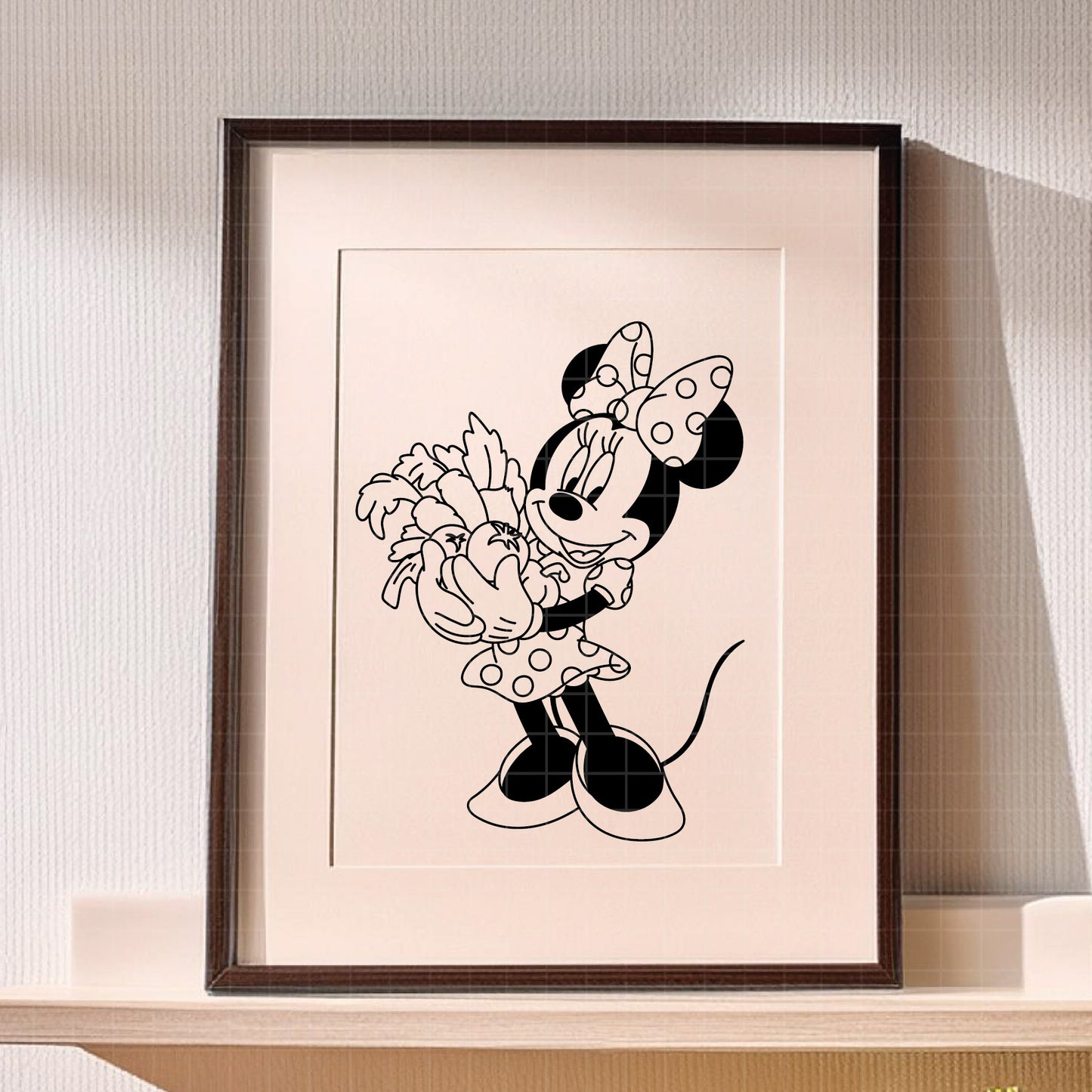 COD3922 - Minnie svg, Minnie jarden Svg, Disney svg, Magical svg, Mickey face svg