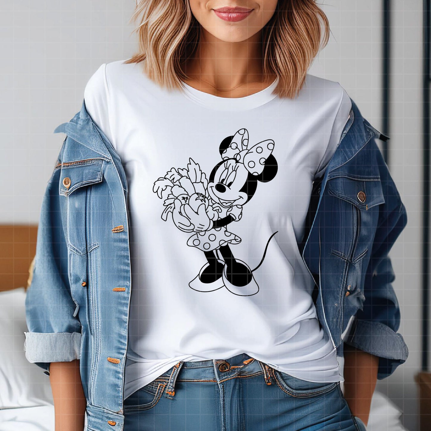 COD3922 - Minnie svg, Minnie jarden Svg, Disney svg, Magical svg, Mickey face svg