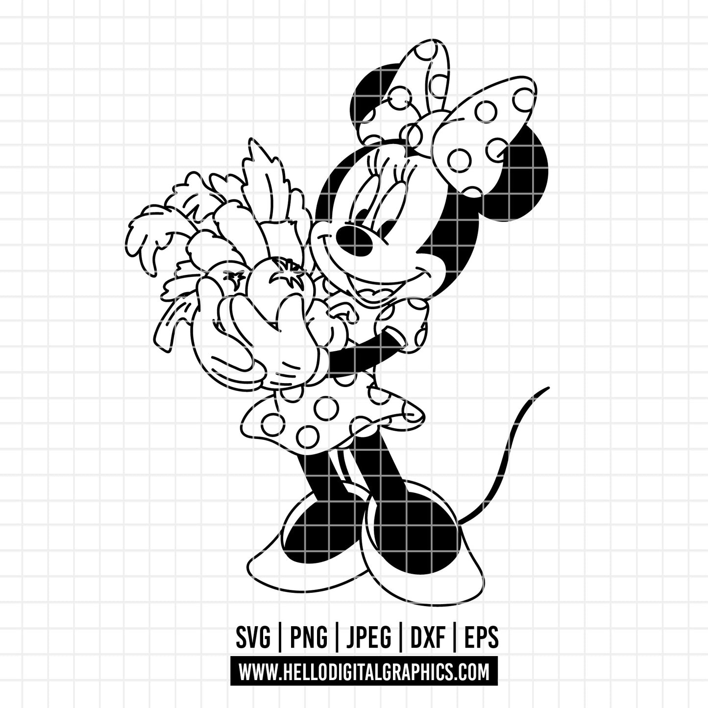 COD3922 - Minnie svg, Minnie jarden Svg, Disney svg, Magical svg, Mickey face svg