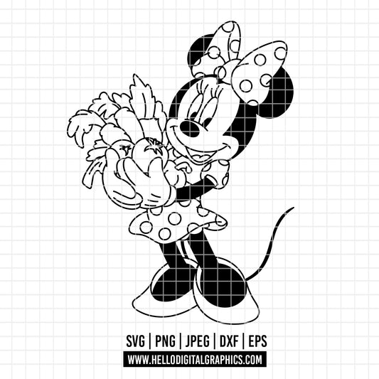 COD3922 - Minnie svg, Minnie jarden Svg, Disney svg, Magical svg, Mickey face svg