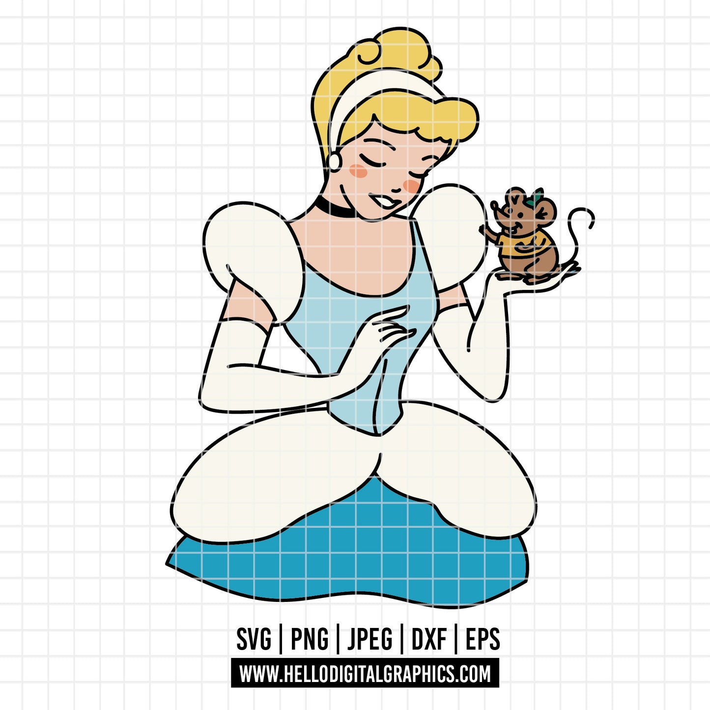 COD3924 - Cinderella svg, Princess svg, Princess for Cricut Silhouette, Tumbler svg, disney svg