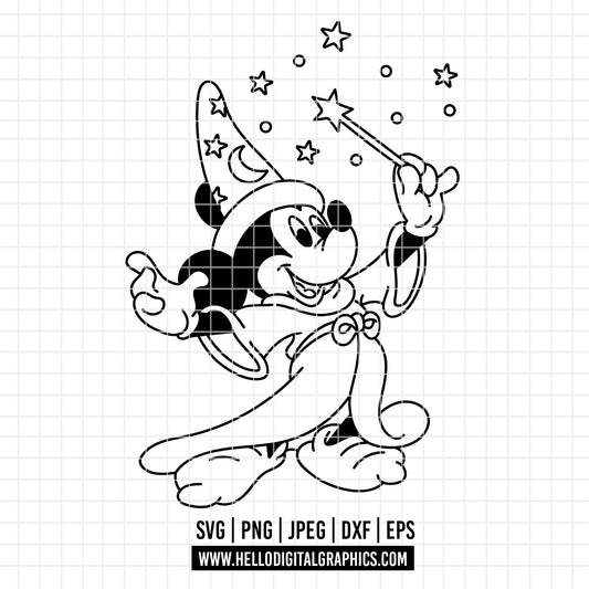 COD3930 - Disney Fantasia svg, Fantasia Sweatshirt svg, Mickey Stay Magical Shirt clipart, dtf