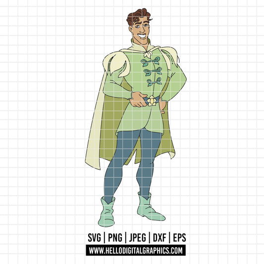 COD3931 - The Princess and the frog svg, tiana svg, frog svg, outline svg, cricut silhouette, Princess svg, Disney svg