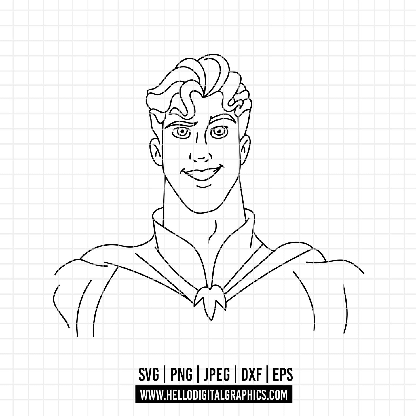 COD3932 - The Princess and the frog svg, tiana svg, frog svg, outline svg, cricut silhouette, Princess svg, Disney svg