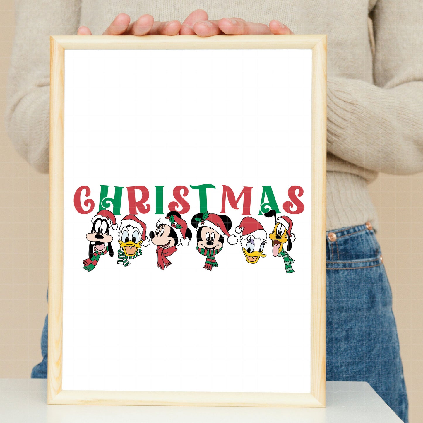 COD3936 - Mickey and minnie christmas svg, Disney svg, mickey svg, minnie svg, Silhouette, Cricut