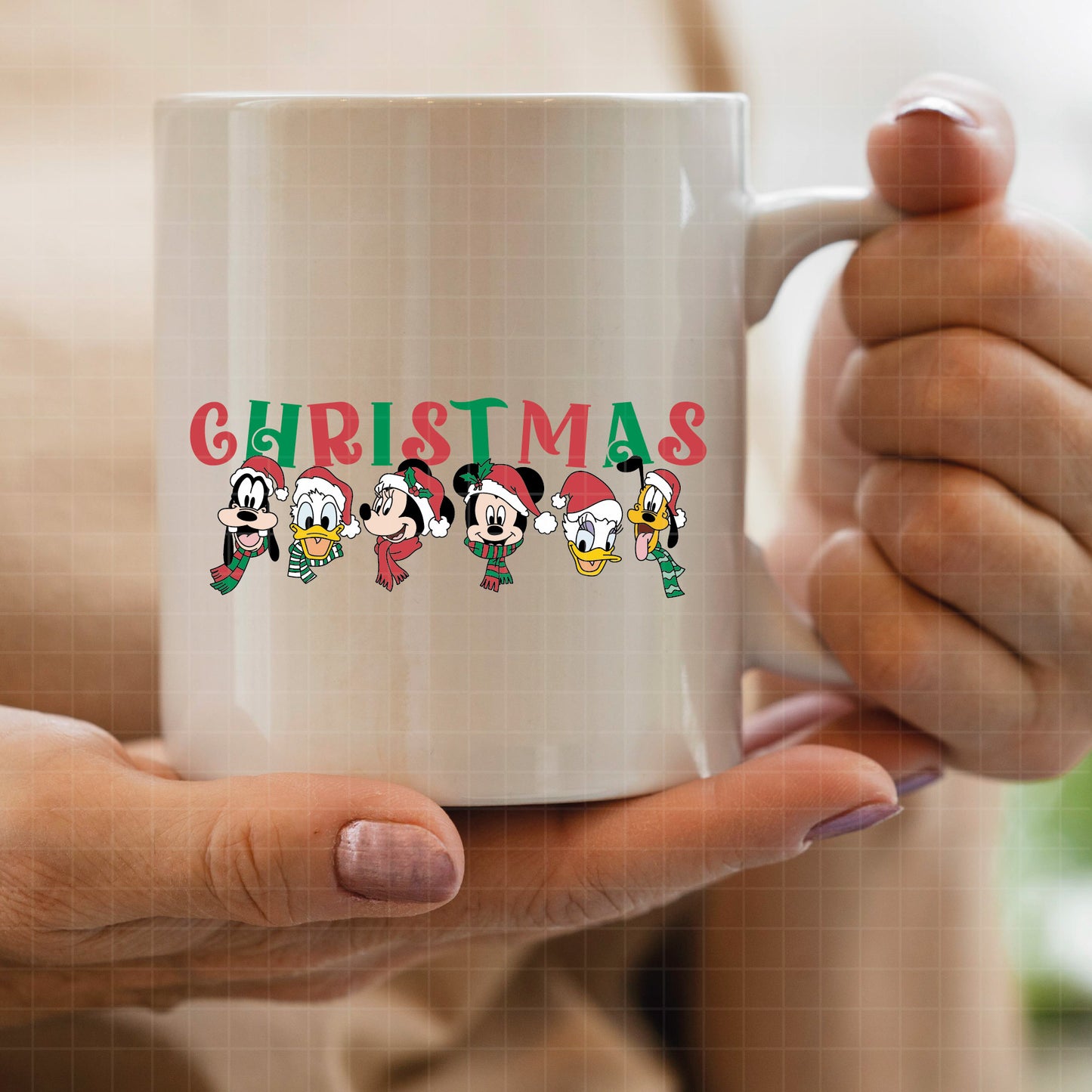 COD3936 - Mickey and minnie christmas svg, Disney svg, mickey svg, minnie svg, Silhouette, Cricut