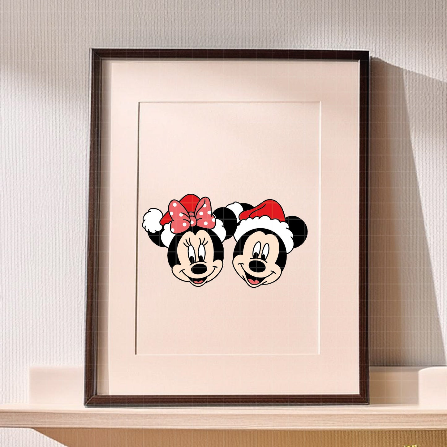 COD3937 - Mickey and minnie christmas svg, Disney svg, mickey svg, minnie svg, Silhouette, Cricut