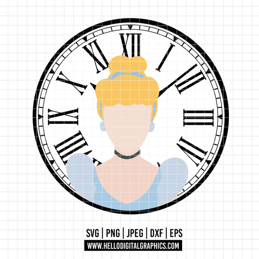 COD3939 - Cinderella svg, Princess svg, Princess for Cricut Silhouette, Disney svg