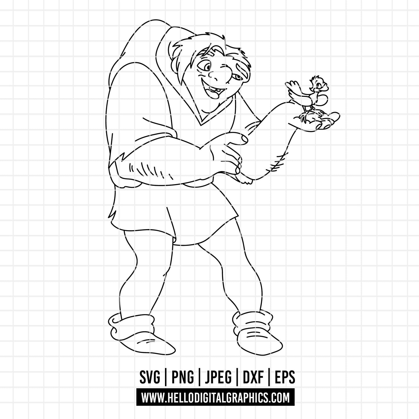 COD3942 - The Hunchback of Notre Dame svg, The Hunchback of Notre Dame cricut