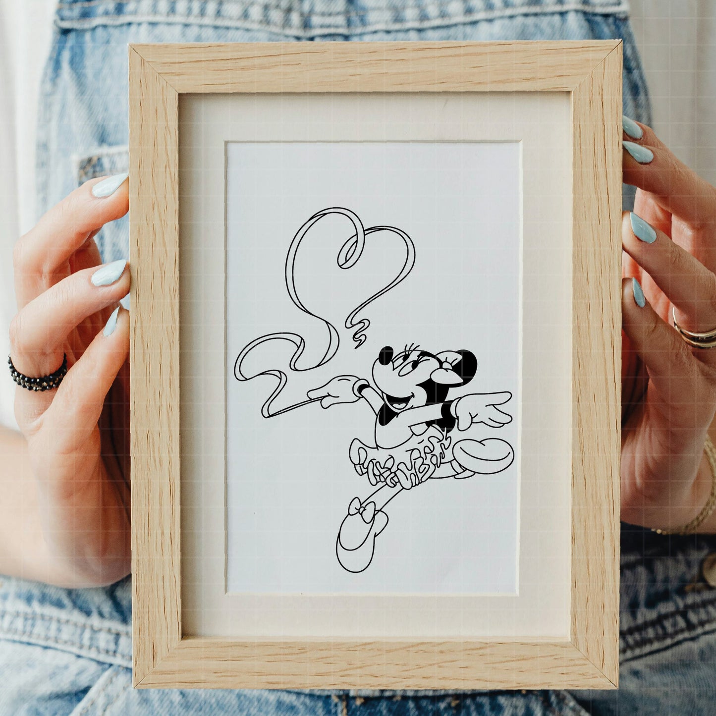 COD3943 - Minnie ballet svg, minnie svg, minnie lineart, disney svg, Silhouette