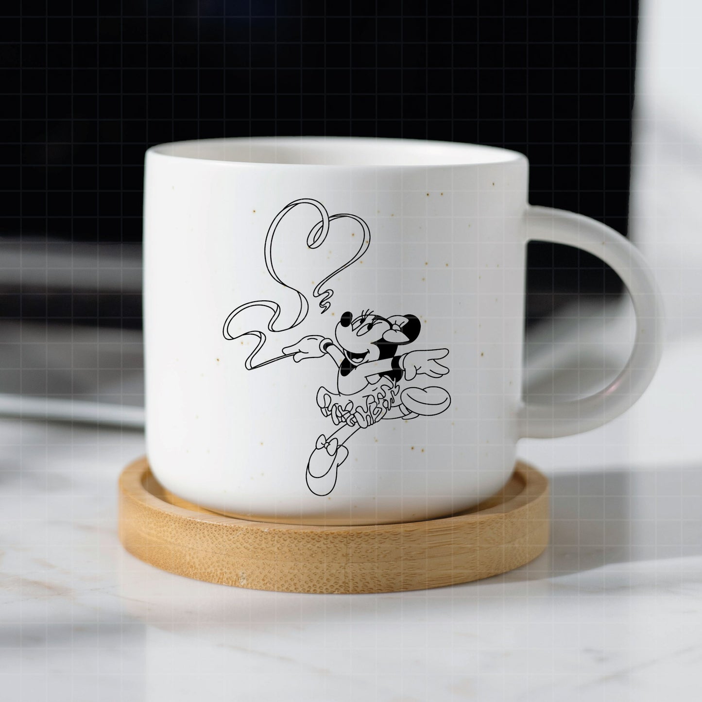 COD3943 - Minnie ballet svg, minnie svg, minnie lineart, disney svg, Silhouette