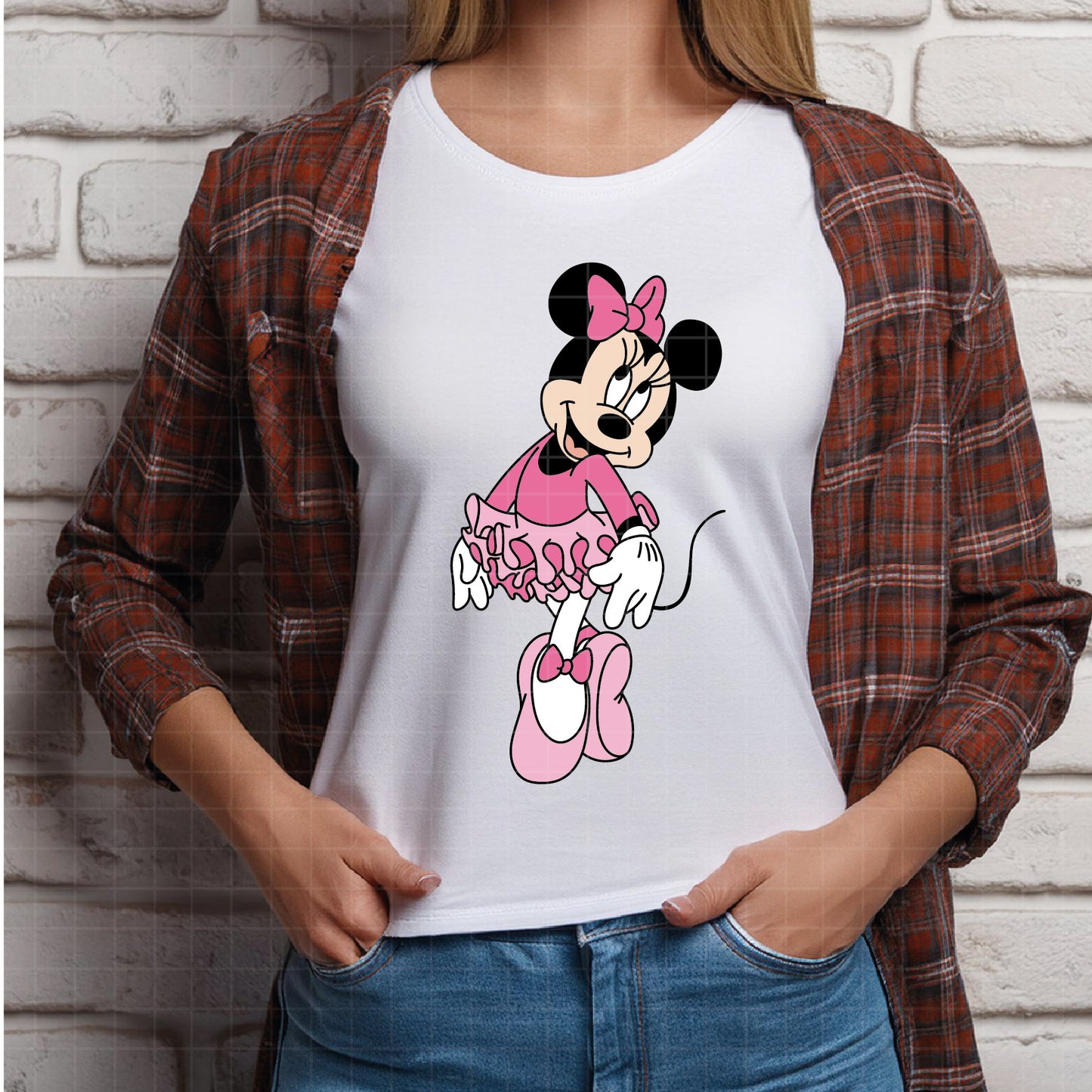 COD3944 - Minnie ballet svg, minnie svg, minnie lineart, disney svg, Silhouette