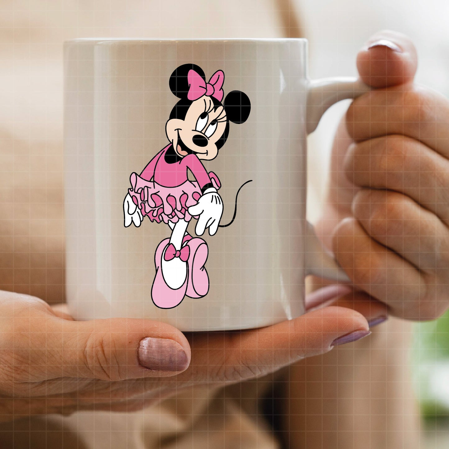 COD3944 - Minnie ballet svg, minnie svg, minnie lineart, disney svg, Silhouette