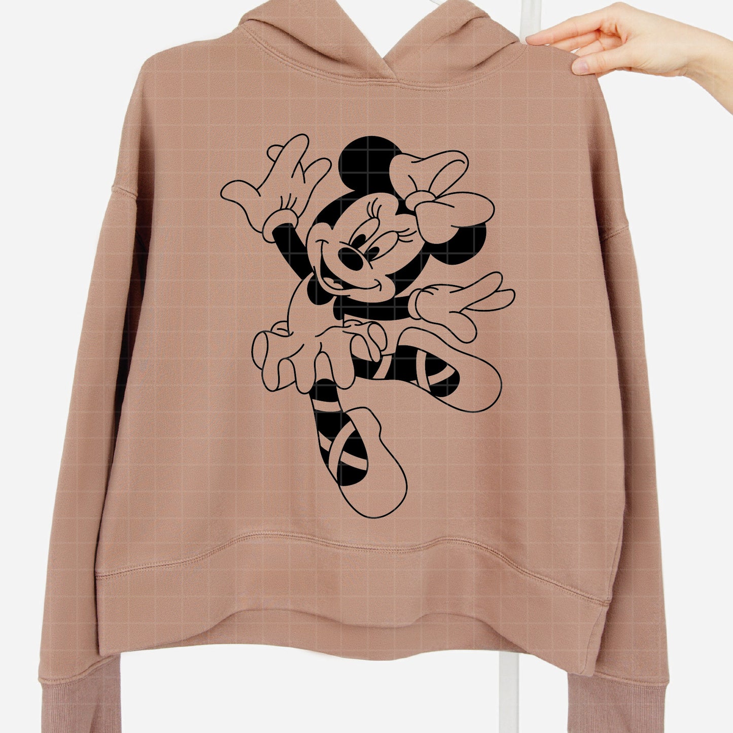 COD3945 - Minnie ballet svg, minnie svg, minnie lineart, disney svg, Silhouette