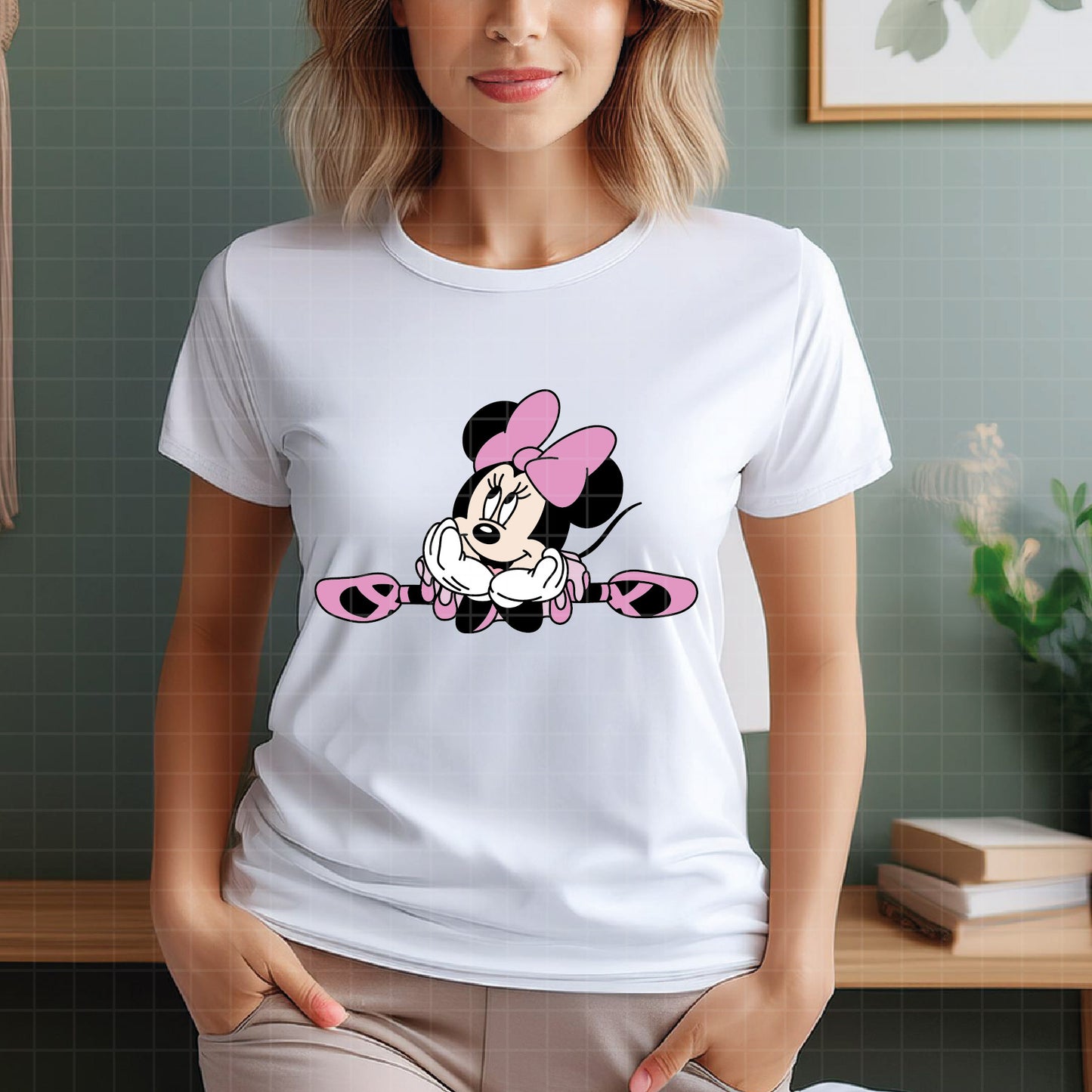 COD3946 - Minnie ballet svg, minnie svg, minnie lineart, disney svg, Silhouette