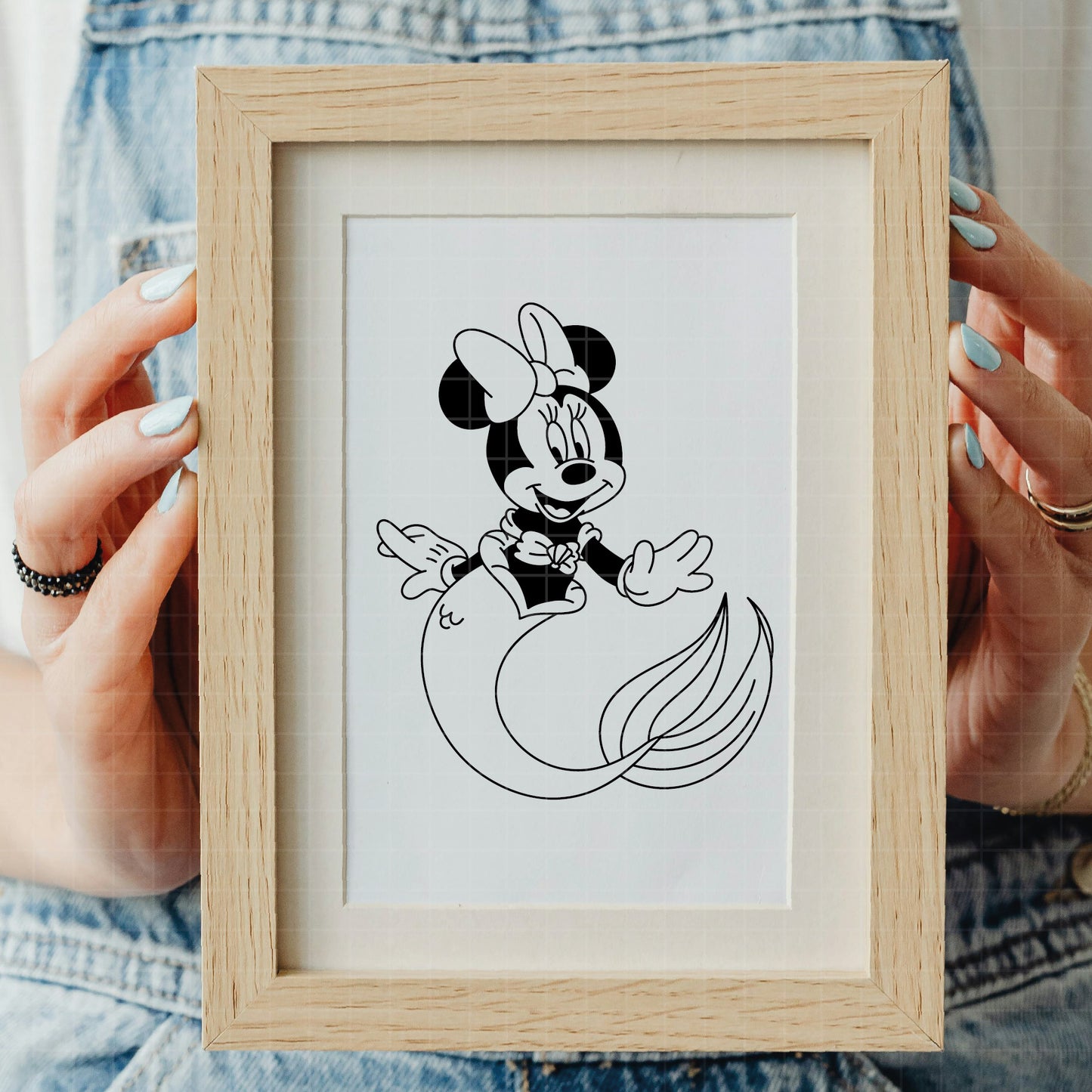 COD3949 - Minnie mermaid svg, Minnie svg, Spring svg, Disney svg, disneyland t shirt svg, Disney svg